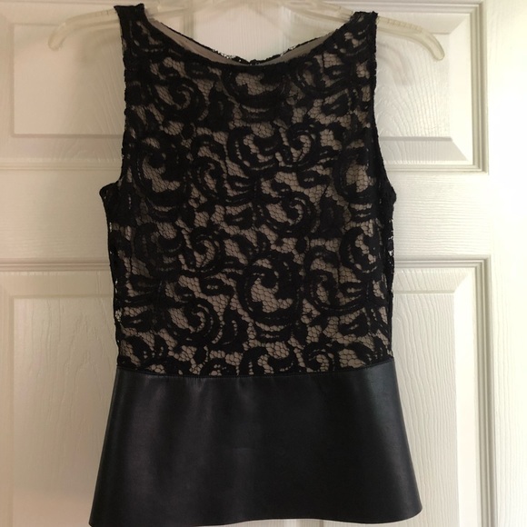 bailey 44 black site lace top